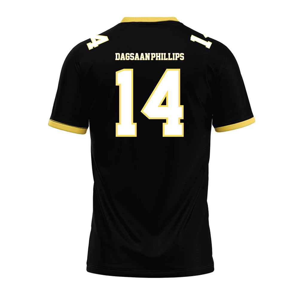 PLU - NCAA Football : Greysen Dagsaan-Phillips - Black Premium Football Jersey