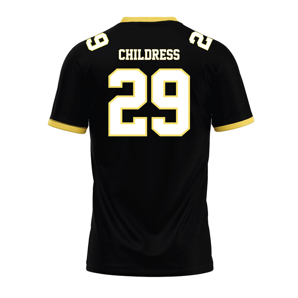 PLU - NCAA Football : Noah Childress - Black Premium Football Jersey