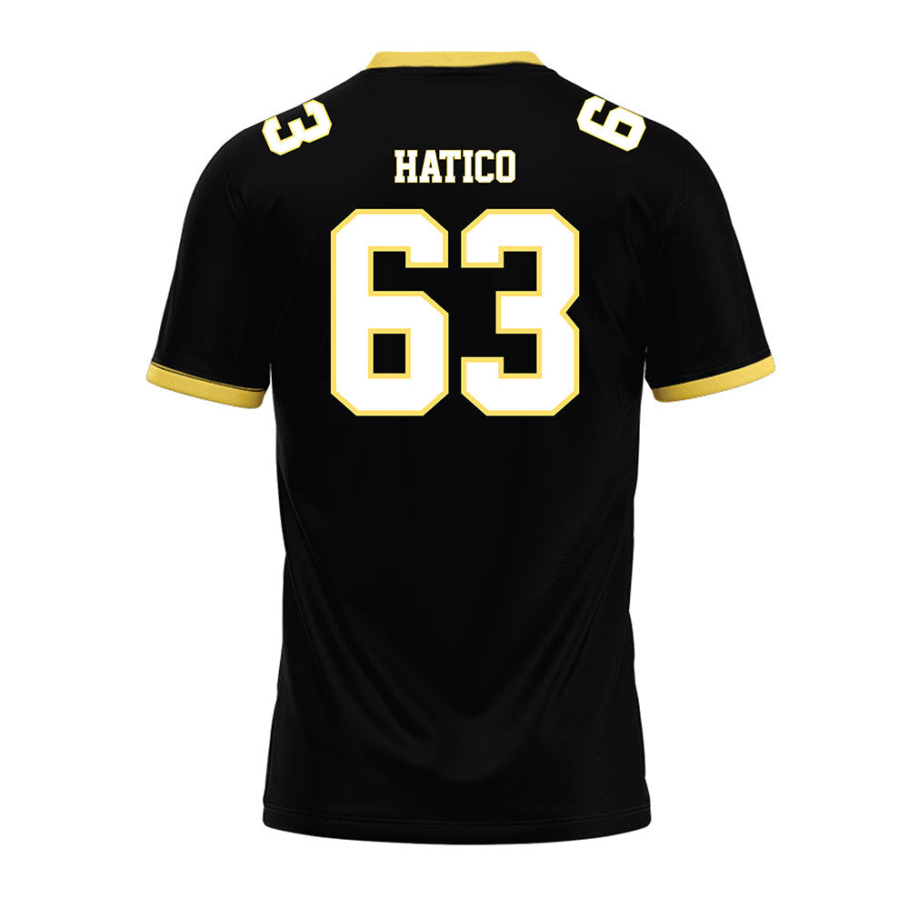 PLU - NCAA Football : Aeryk Hatico - Black Premium Football Jersey