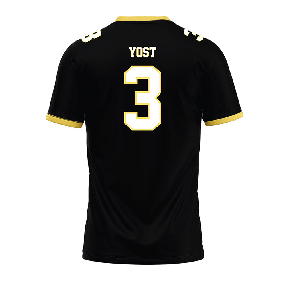 PLU - NCAA Football : Aiden Yost - Black Premium Football Jersey