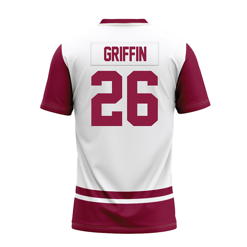 NMSU - NCAA Football : Isaiah Griffin - White Premium Football Jersey-1
