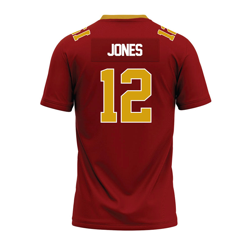 Elon - NCAA Football : Eric Jones - Maroon Premium Football Jersey-1