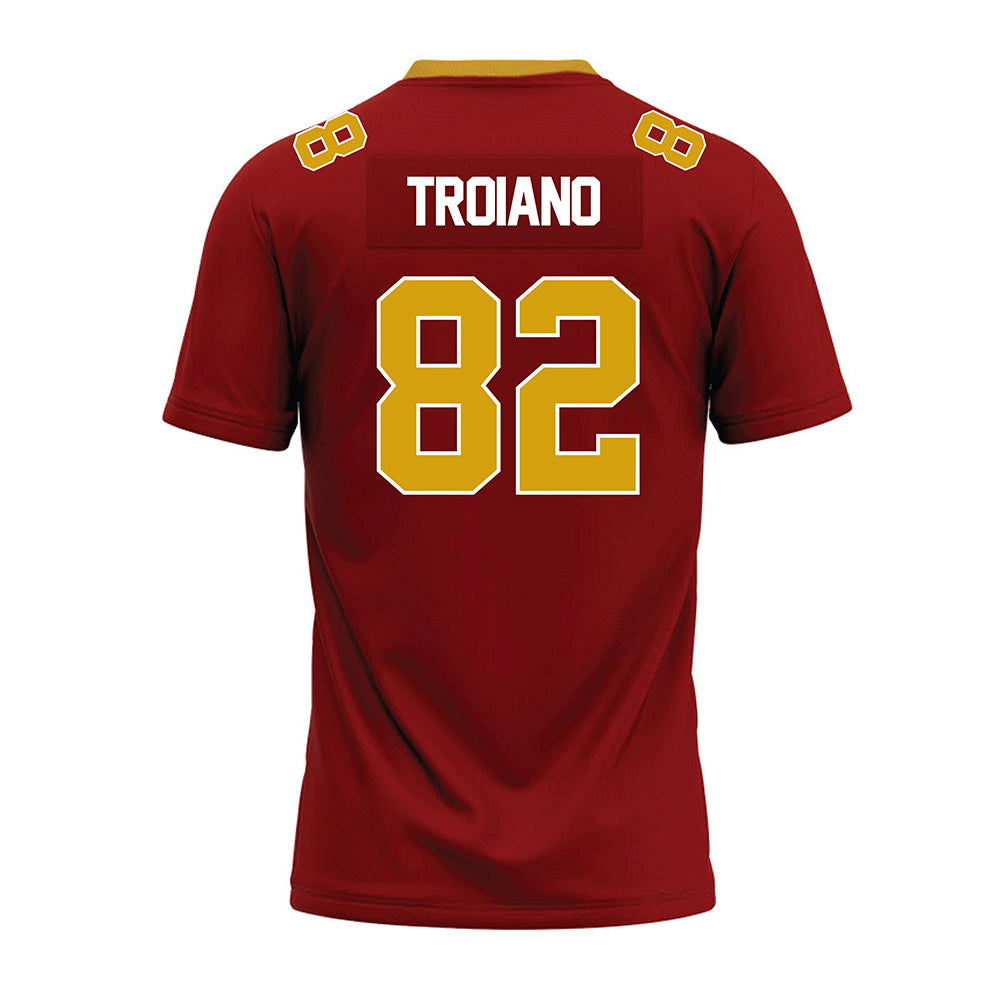 Elon - NCAA Football : Max Troiano - Maroon Premium Football Jersey-1