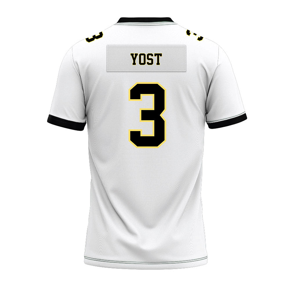 PLU - NCAA Football : Aiden Yost - White Premium Football Jersey
