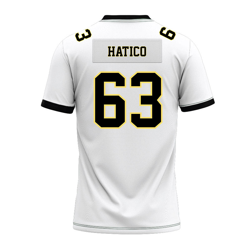 PLU - NCAA Football : Aeryk Hatico - White Premium Football Jersey