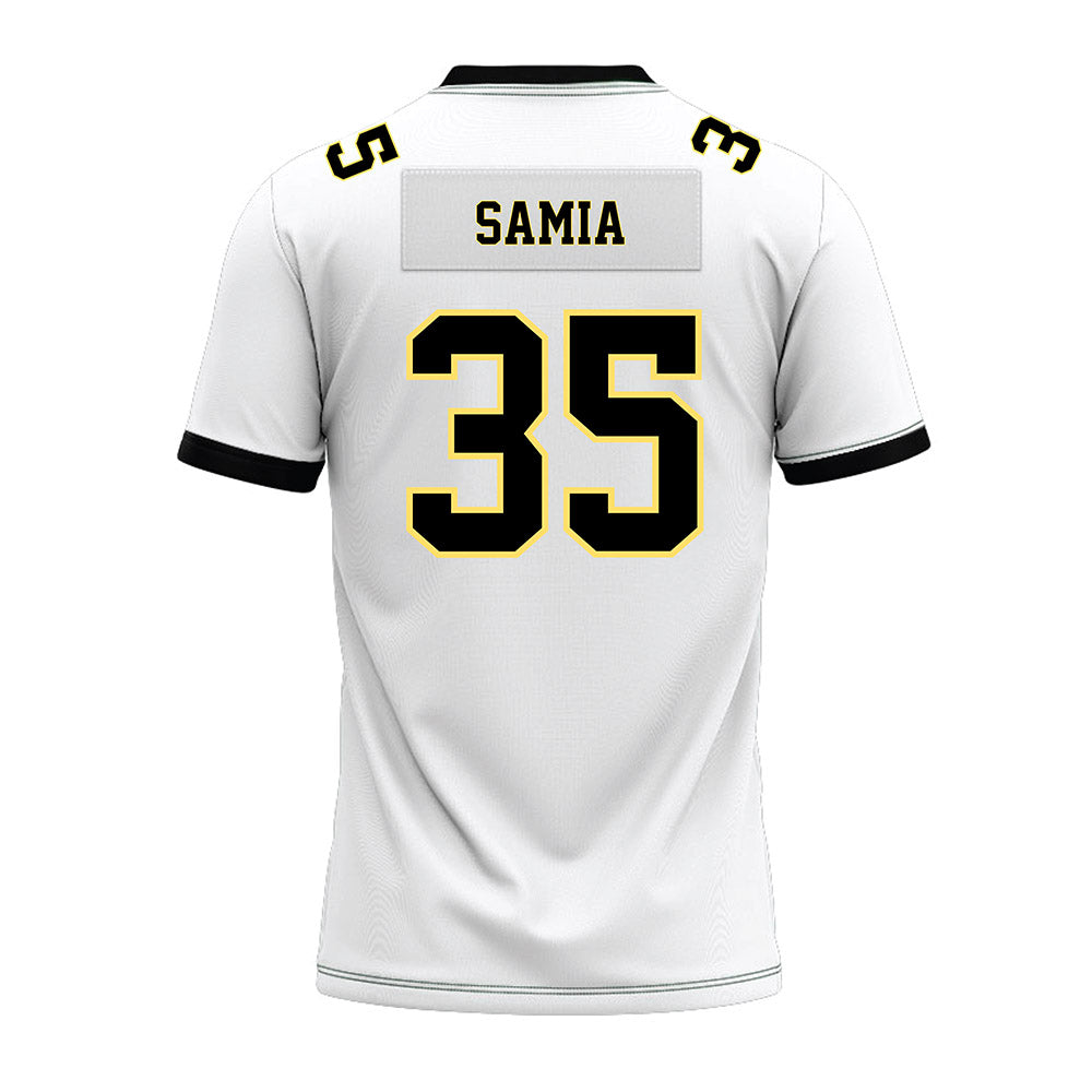 PLU - NCAA Football : Marcus-John Samia - White Premium Football Jersey-1