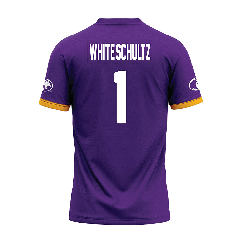 North Alabama - NCAA Football : Edwin White-Schultz - Purple Premium Football Jersey