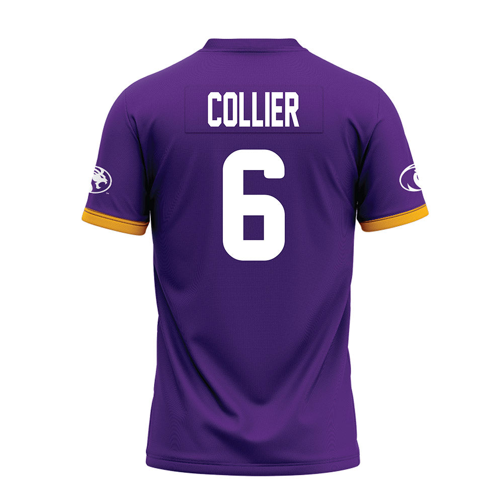 North Alabama - NCAA Football : Travis Collier - Purple Premium Football Jersey-1
