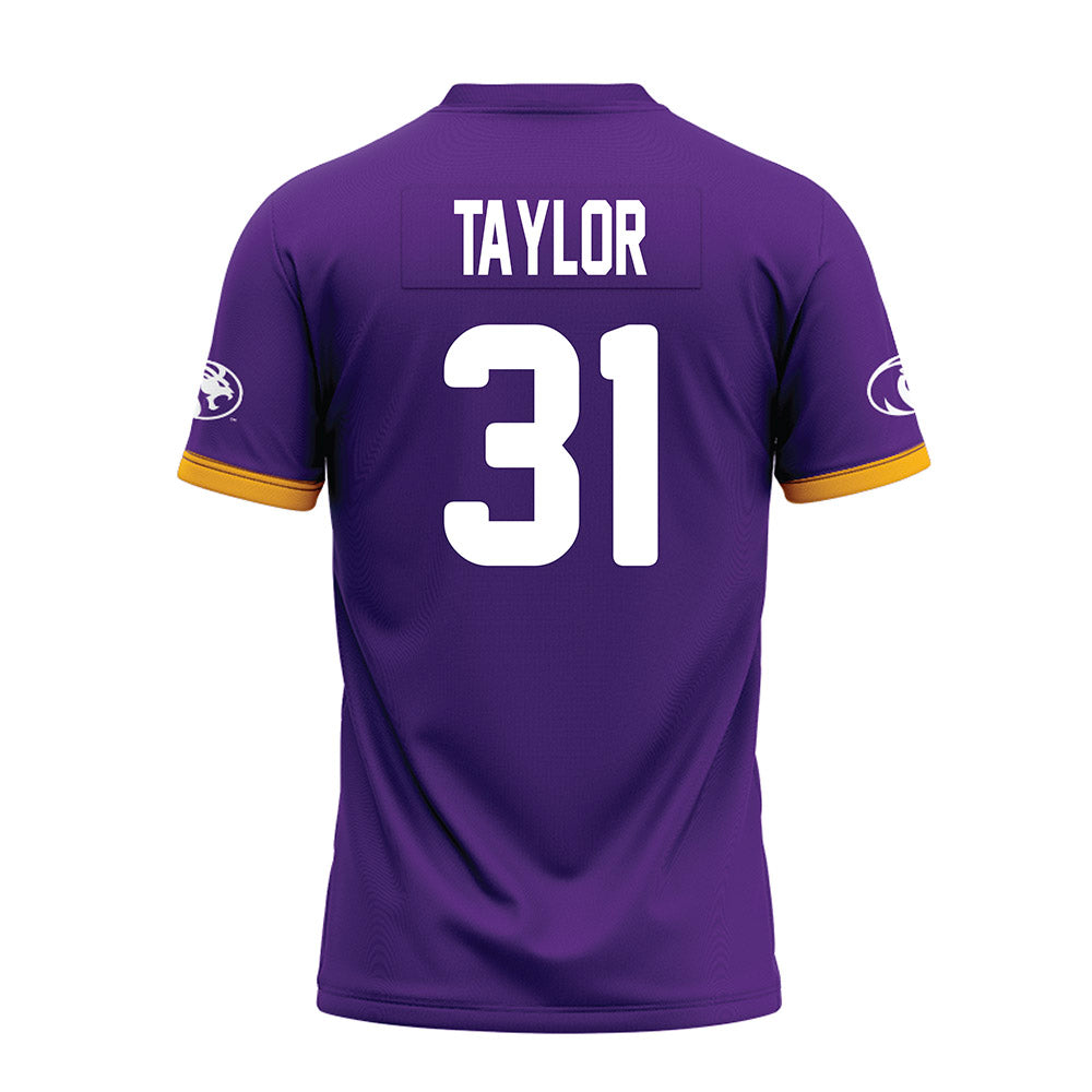 North Alabama - NCAA Football : John Taylor - Purple Premium Football Jersey-1