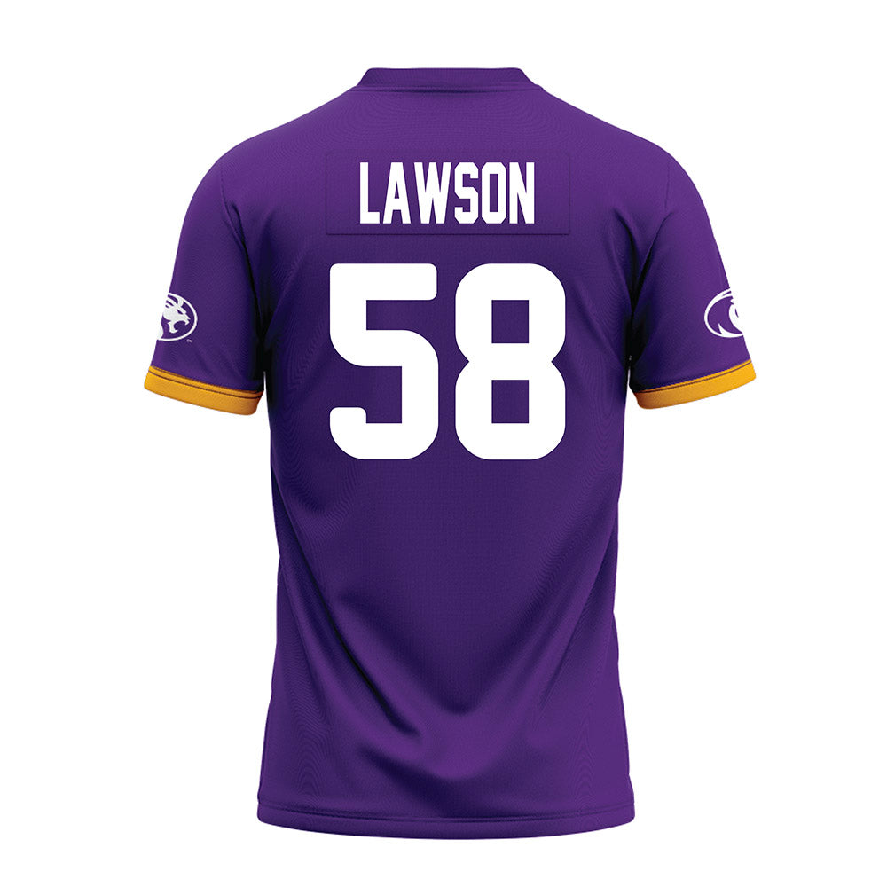 North Alabama - NCAA Football : Drew Lawson - Purple Premium Football Jersey-1