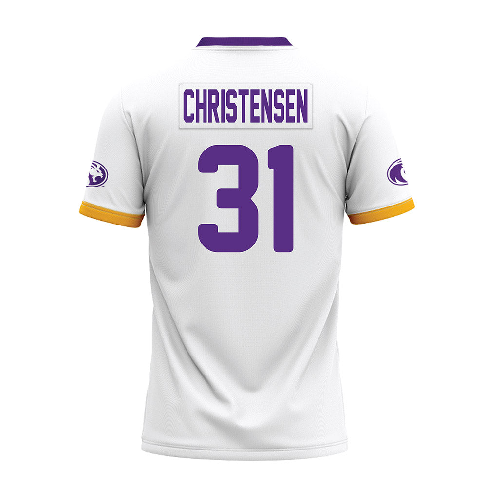 North Alabama - NCAA Football : Micah Christensen - White Premium Football Jersey-1