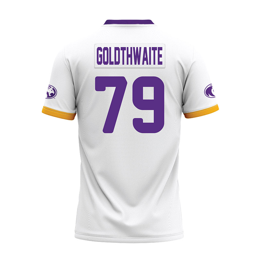 North Alabama - NCAA Football : Raykwon Goldthwaite - White Premium Football Jersey-1