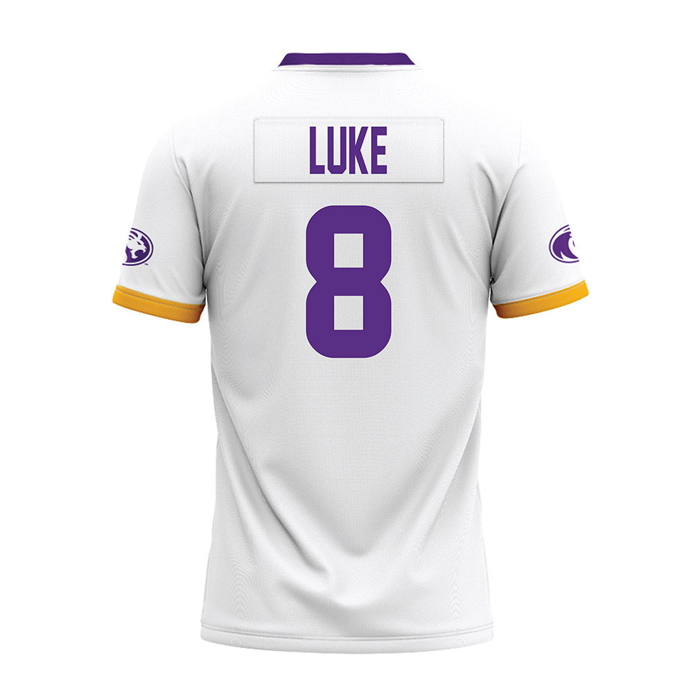 North Alabama - NCAA Football : Justin Luke - White Premium Football Jersey