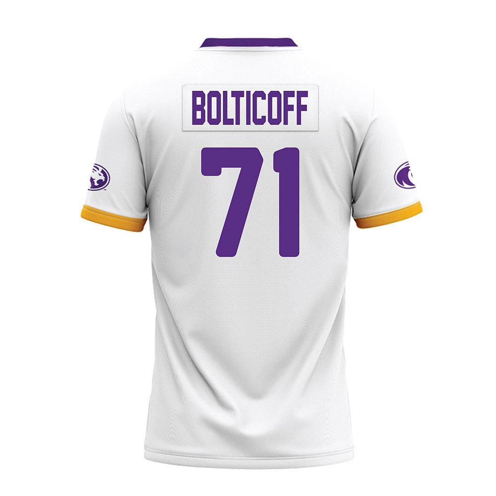 North Alabama - NCAA Football : Noah Bolticoff - White Premium Football Jersey-1