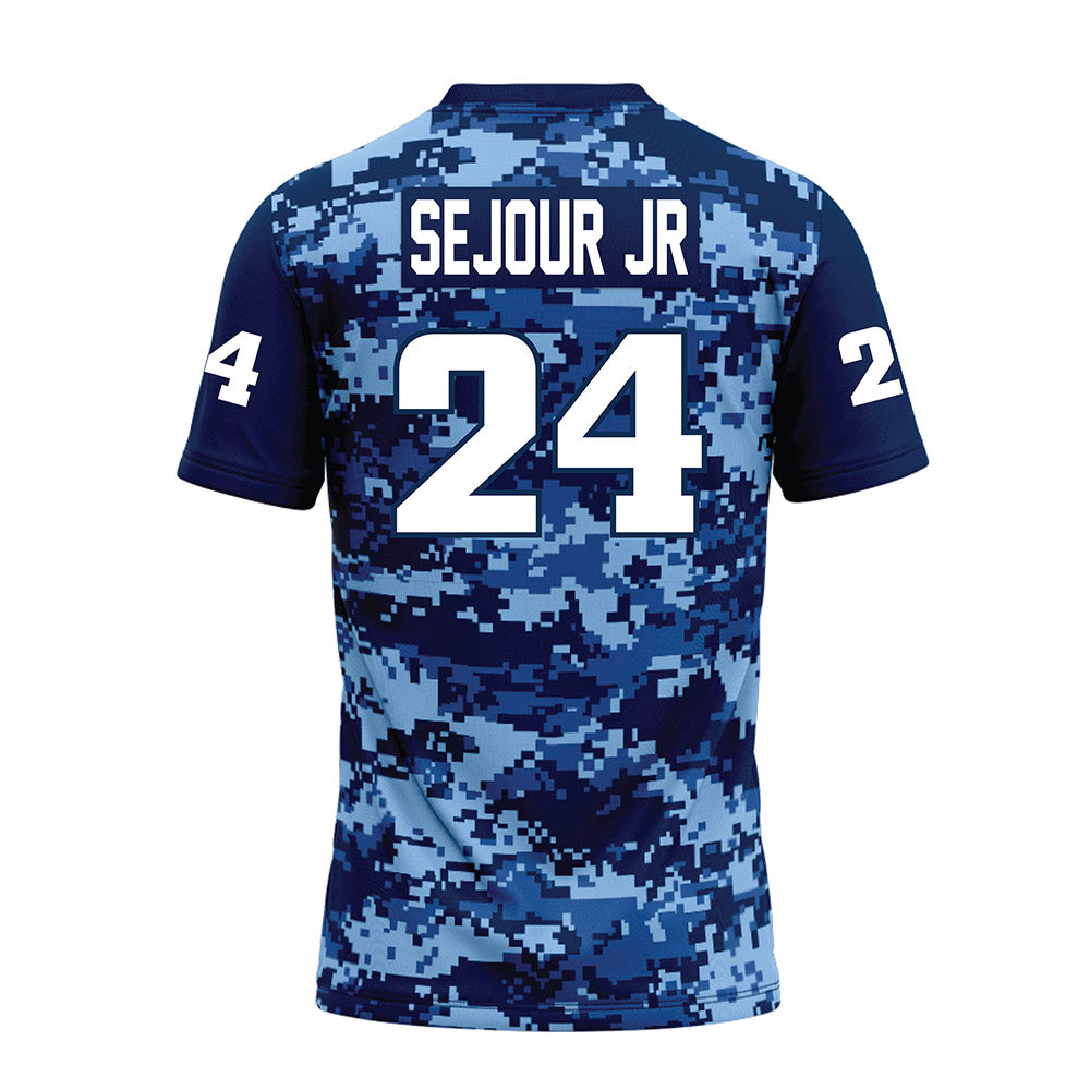 UTC - NCAA Football : Kelly Sejour Jr - Navy Premium Football Jersey-1