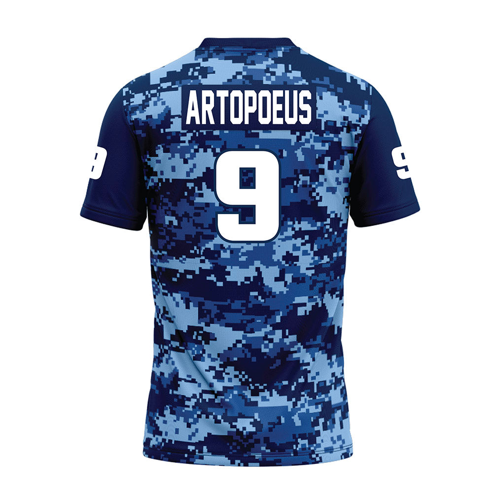 UTC - NCAA Football : Chase Artopoeus - Navy Premium Football Jersey