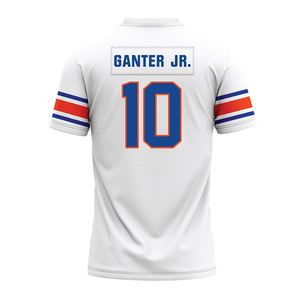 Boise State - NCAA Football : Derek Ganter Jr. - White Premium Football Jersey-1
