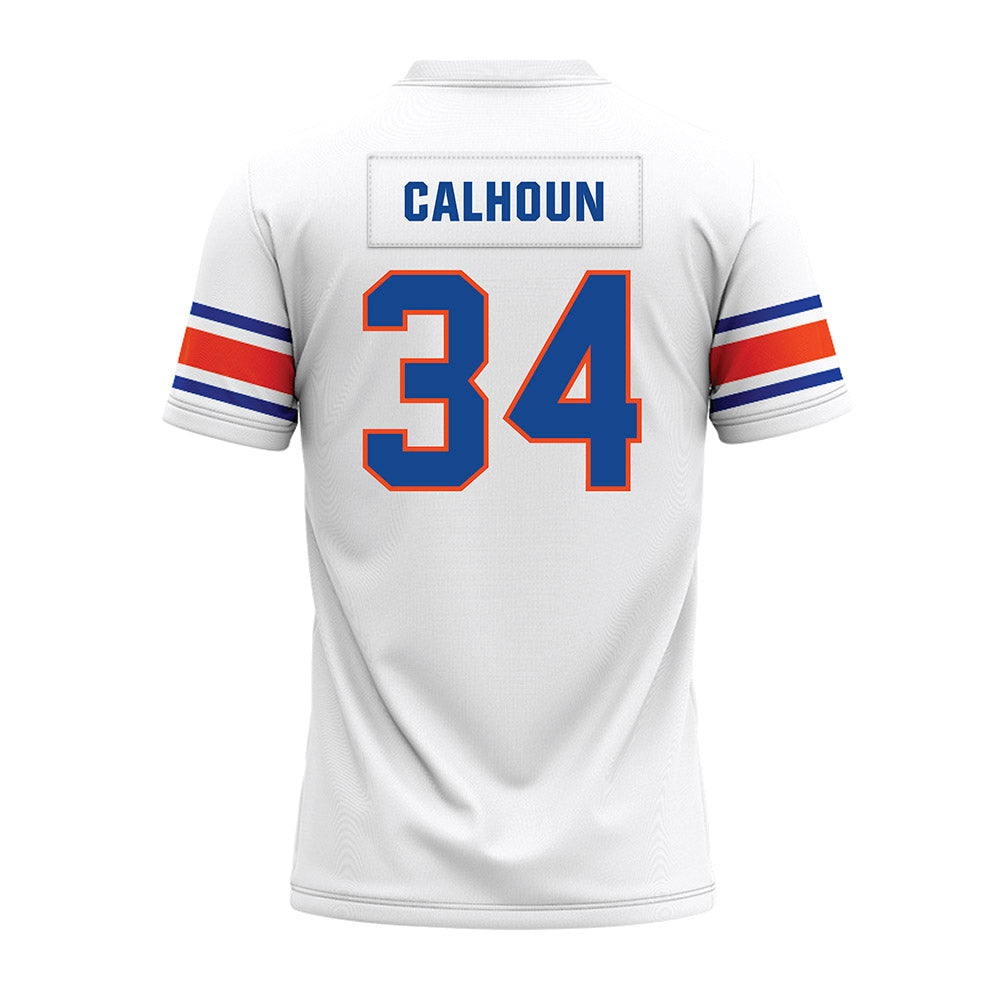 Boise State - NCAA Football : Dominik Calhoun - White Premium Football Jersey-1