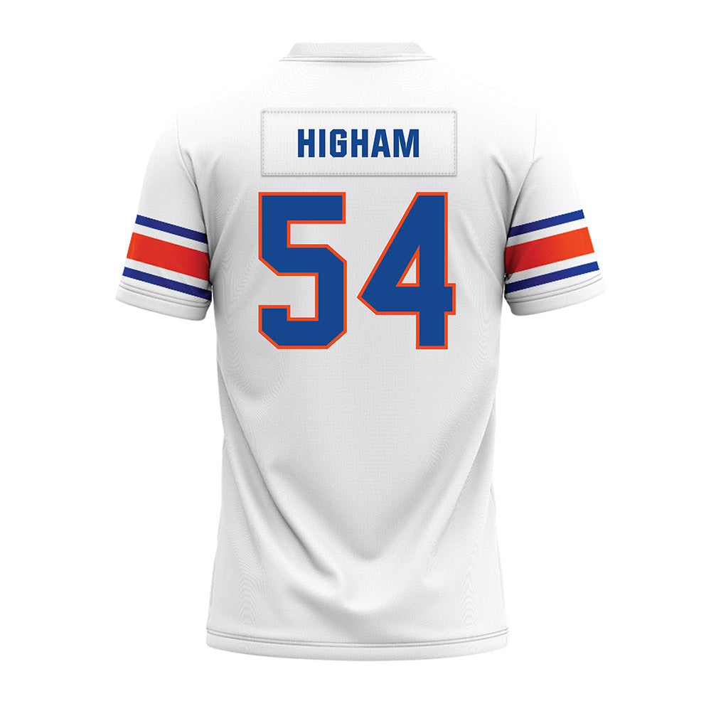 Boise State - NCAA Football : Hunter Higham - White Premium Football Jersey-1