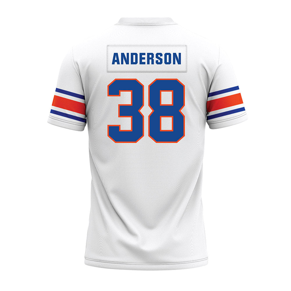 Boise State - NCAA Football : Travis Anderson - White Premium Football Jersey