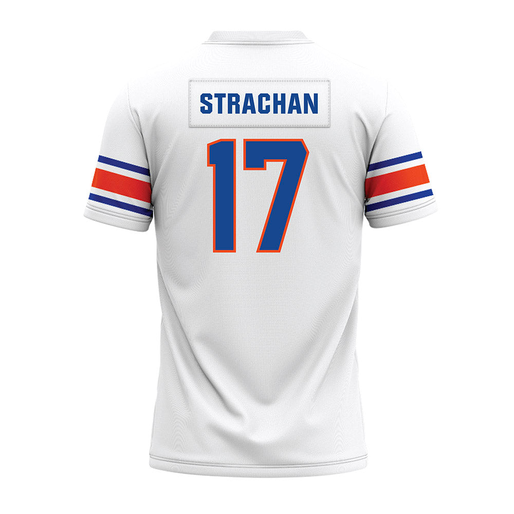 Boise State - NCAA Football : Prince Strachan - White Premium Football Jersey