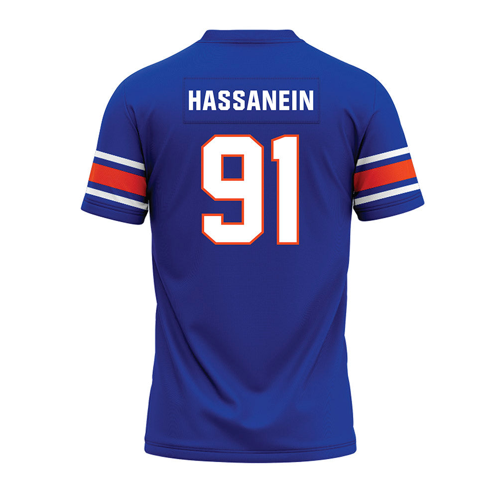 Boise State - NCAA Football : Ahmed Hassanein - Blue Premium Football Jersey