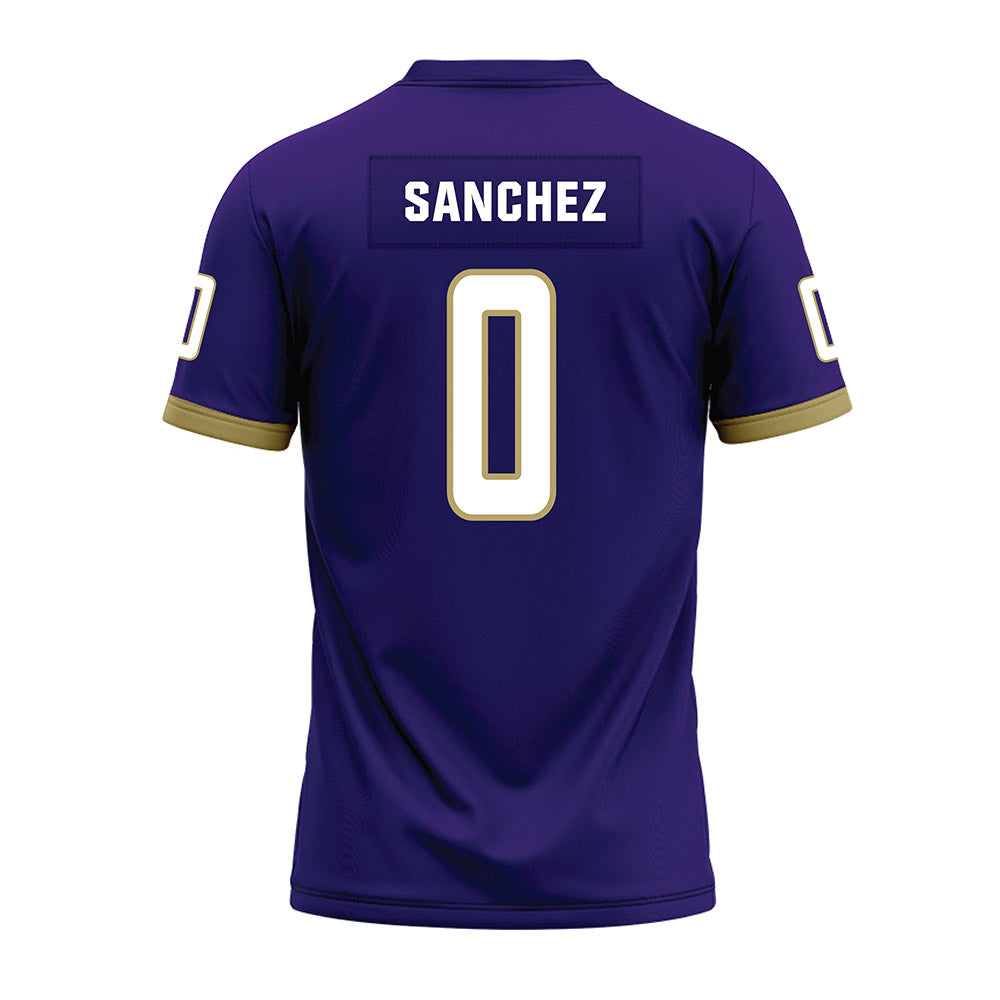 JMU - NCAA Football : Jaylan Sanchez - Purple Premium Football Jersey-1