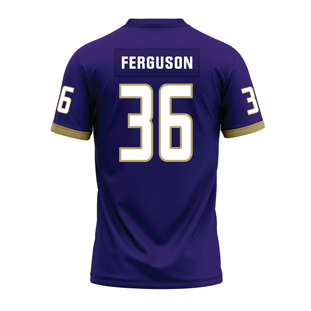 JMU - NCAA Football : Milton Ferguson - Purple Premium Football Jersey-1