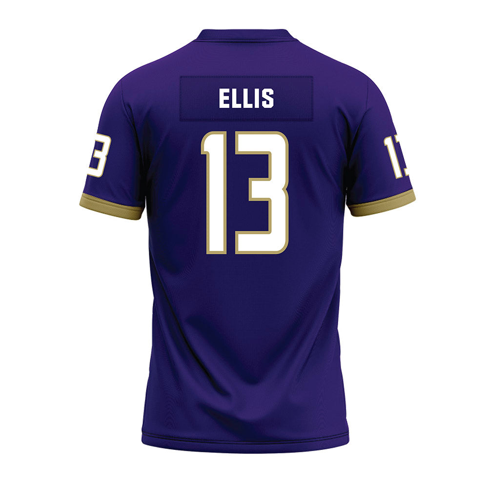JMU - NCAA Football : Landon Ellis - Purple Premium Football Jersey-1