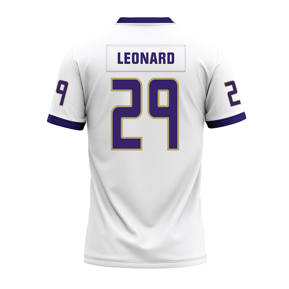 JMU - NCAA Football : Tre Leonard - White Premium Football Jersey-1