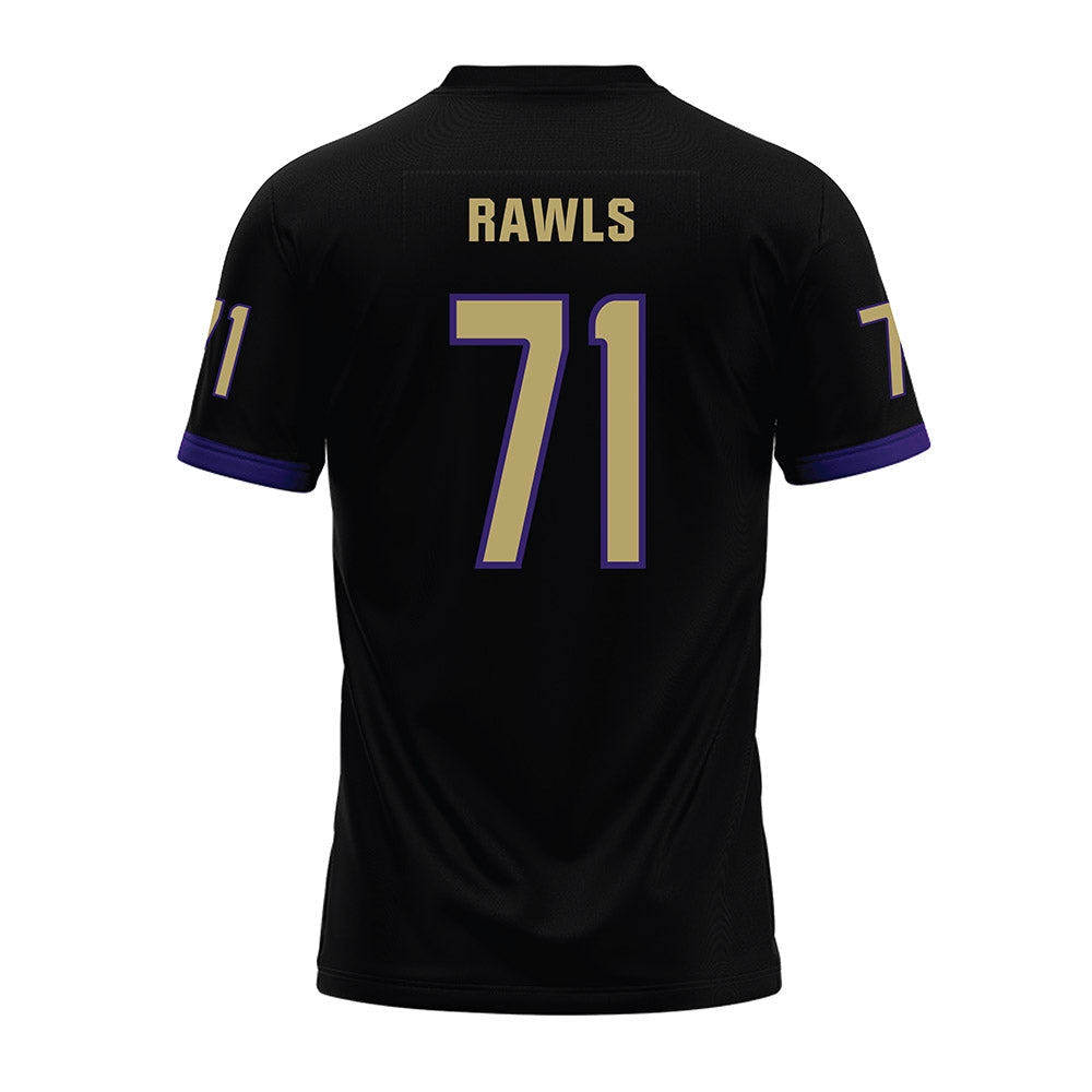JMU - NCAA Football : Deacon Rawls - Black Premium Football Jersey-1