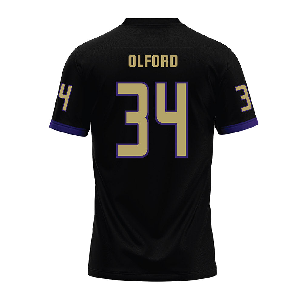 JMU - NCAA Football : Jamal Olford - Black Premium Football Jersey-1