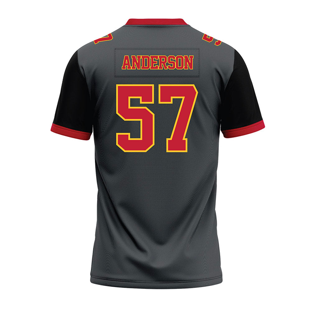 Ferris State - NCAA Football : Derek Anderson - Graphite Premium Football Jersey-1