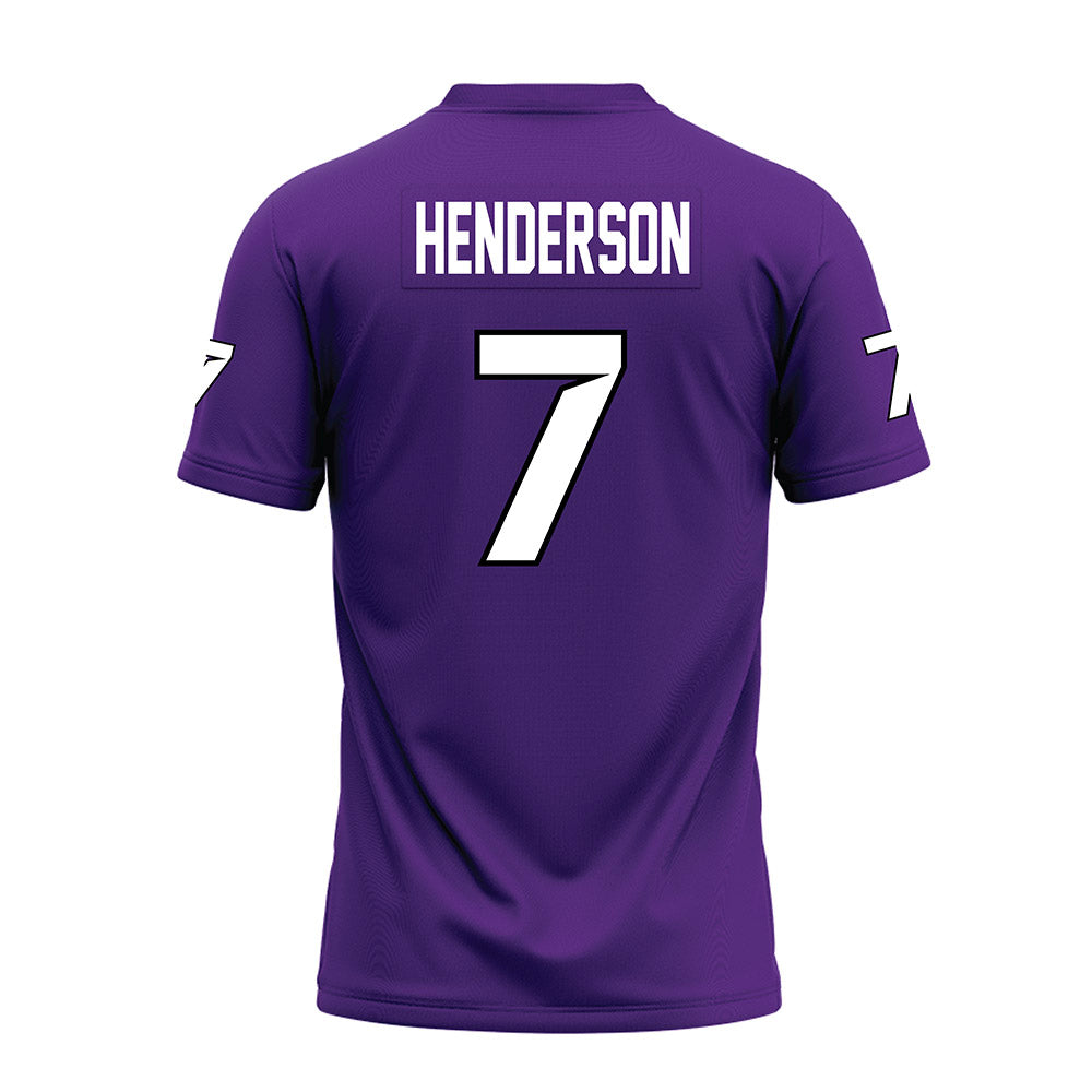 Tarleton State - NCAA Football : Mikey Henderson - Purple Premium Football Jersey