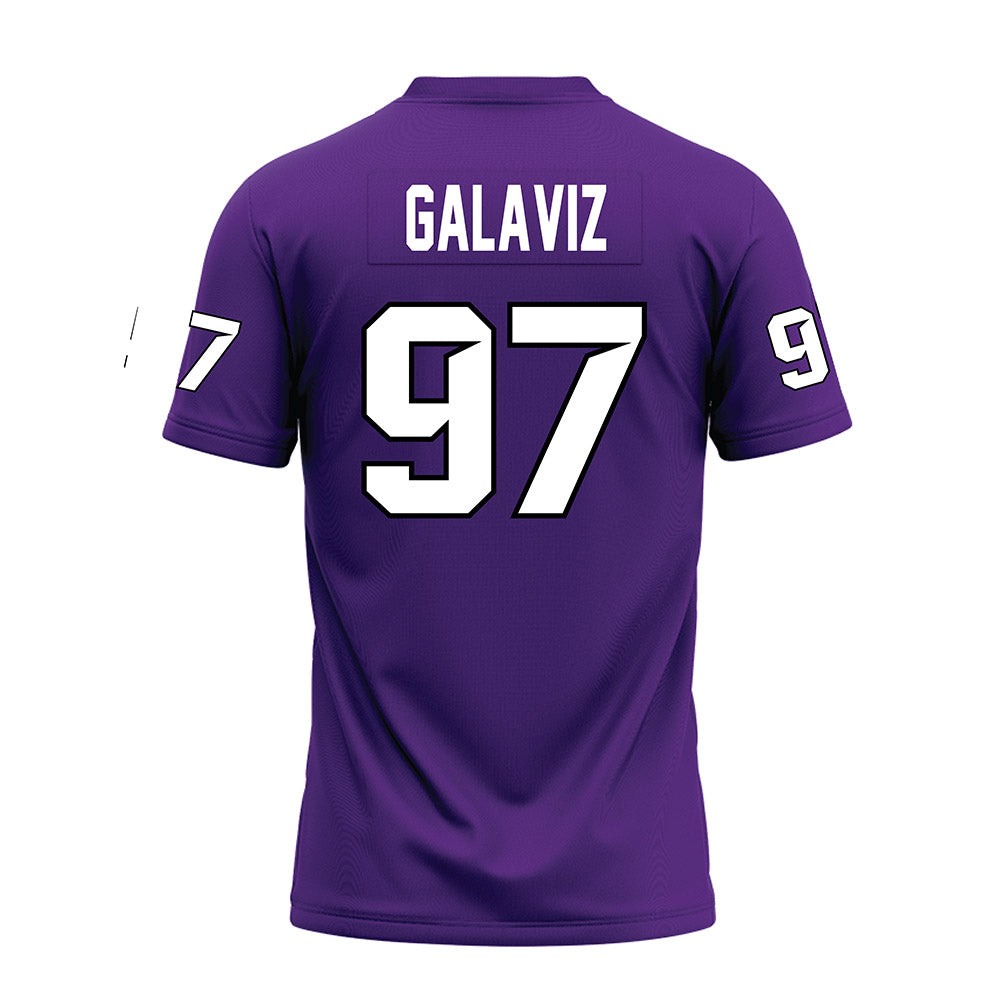 Tarleton State - NCAA Football : Gianni Galaviz - Purple Premium Football Jersey