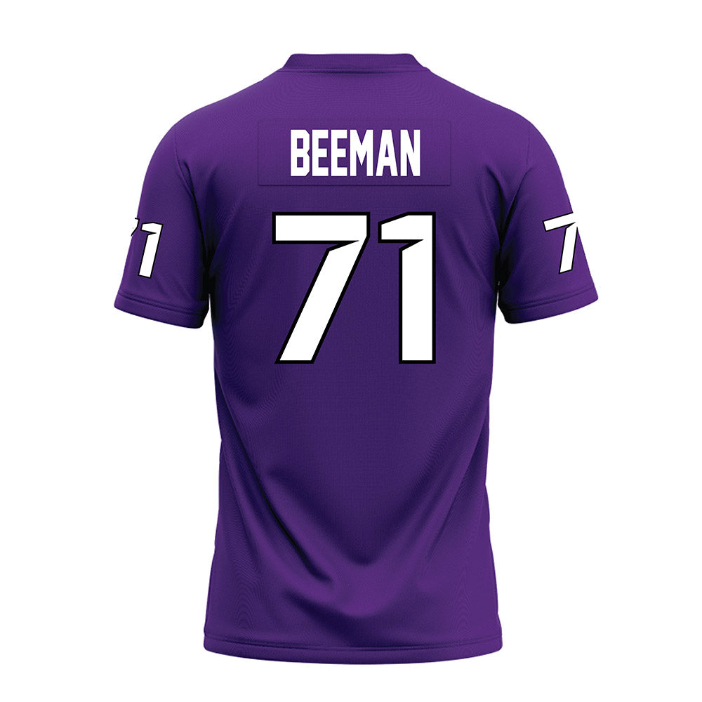Tarleton State - NCAA Football : Connor Beeman - Purple Premium Football Jersey