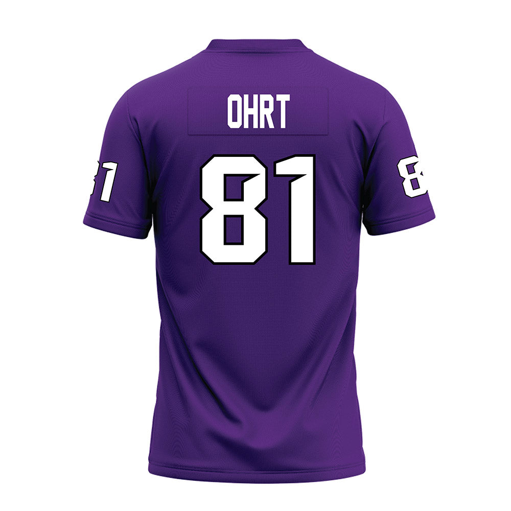 Tarleton State - NCAA Football : Fischer Ohrt - Purple Premium Football Jersey