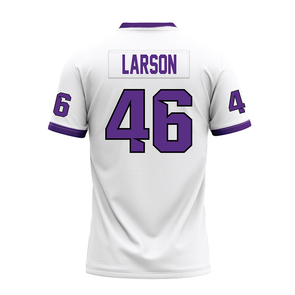 Tarleton State - NCAA Football : Brad Larson - White Premium Football Jersey-1