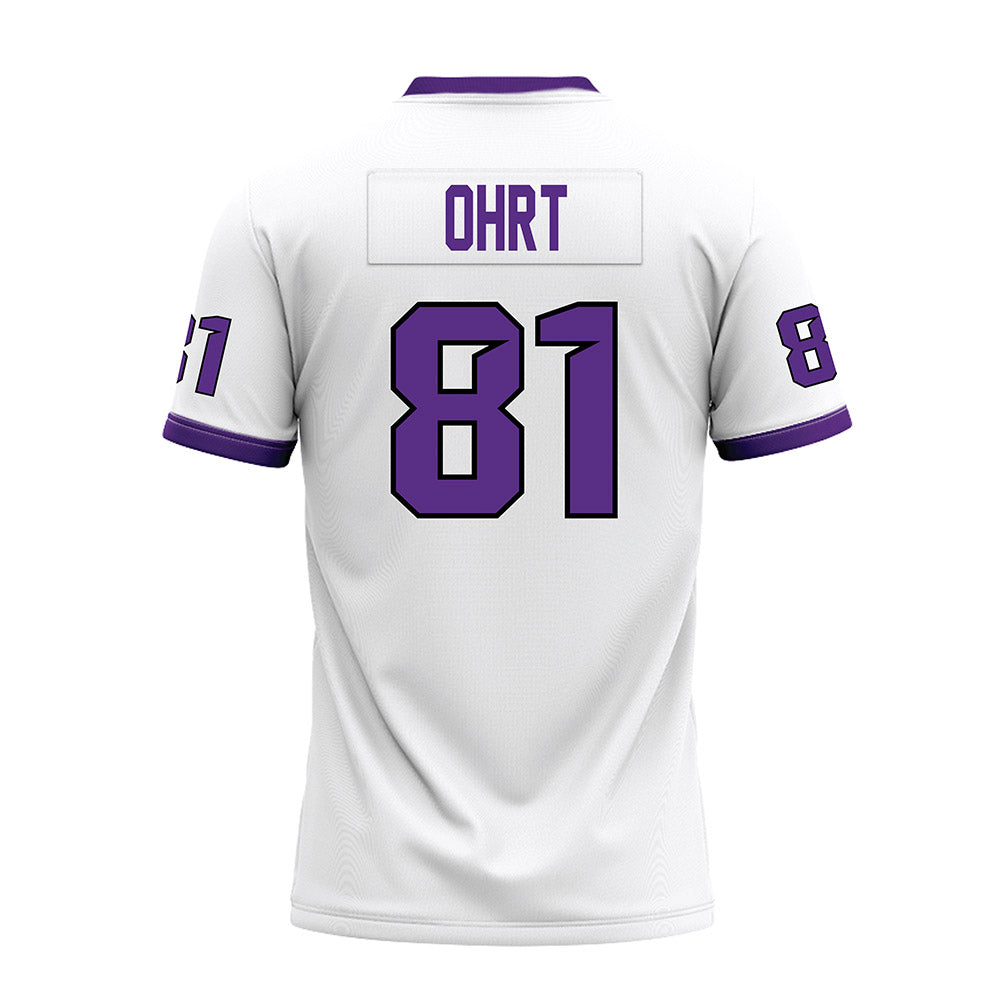 Tarleton State - NCAA Football : Fischer Ohrt - White Premium Football Jersey