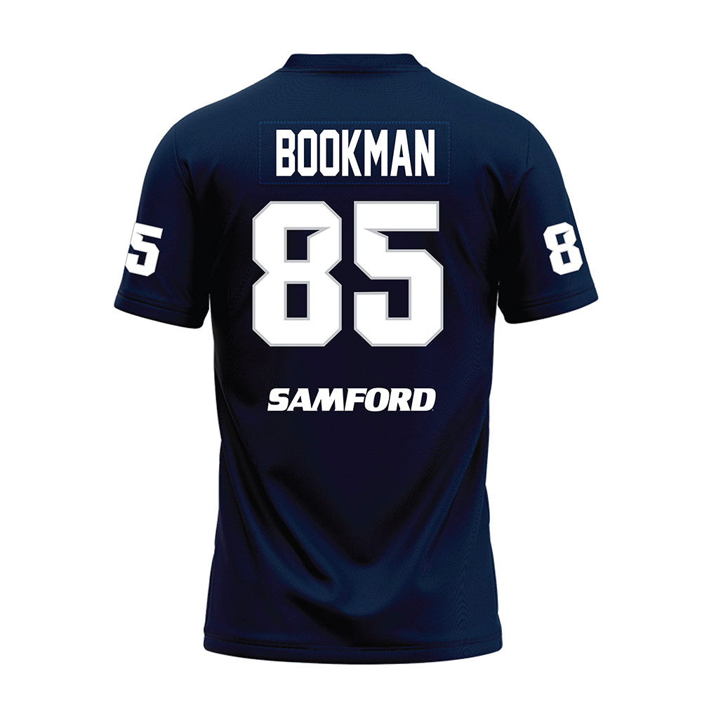 Samford - NCAA Football : Nicholas Bookman - Navy Premium Football Jersey-1