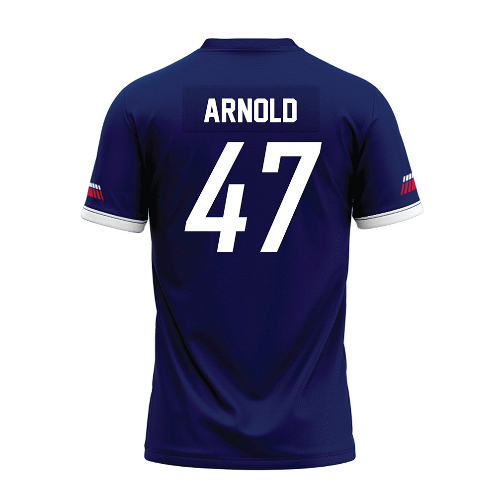 South Alabama - NCAA Football : Donnie Arnold - Blue Premium Football Jersey-1