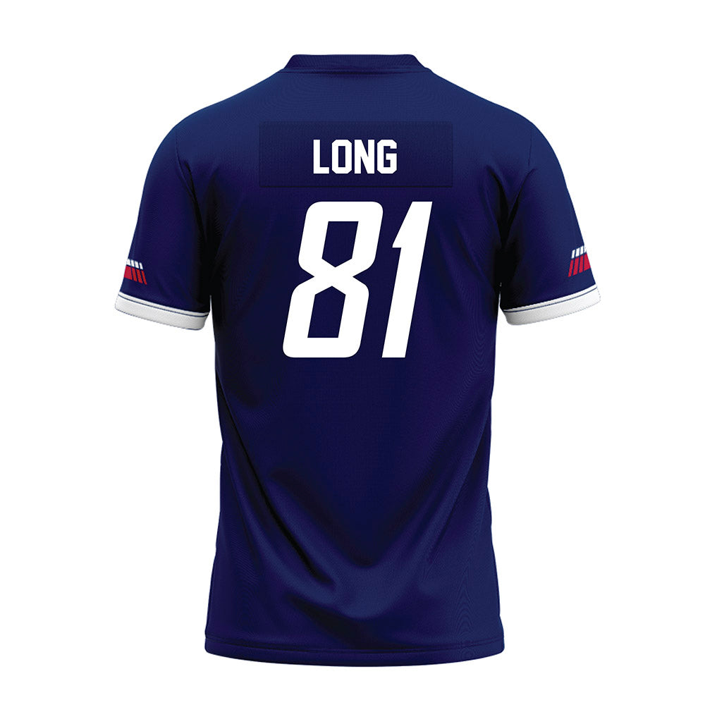 South Alabama - NCAA Football : Brec Long - Blue Premium Football Jersey-1