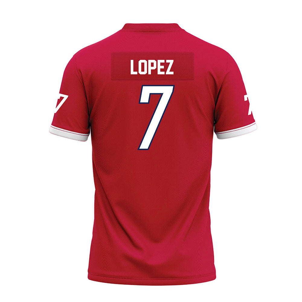 South Alabama - NCAA Football : Gio Lopez - Red Premium Football Jersey-1