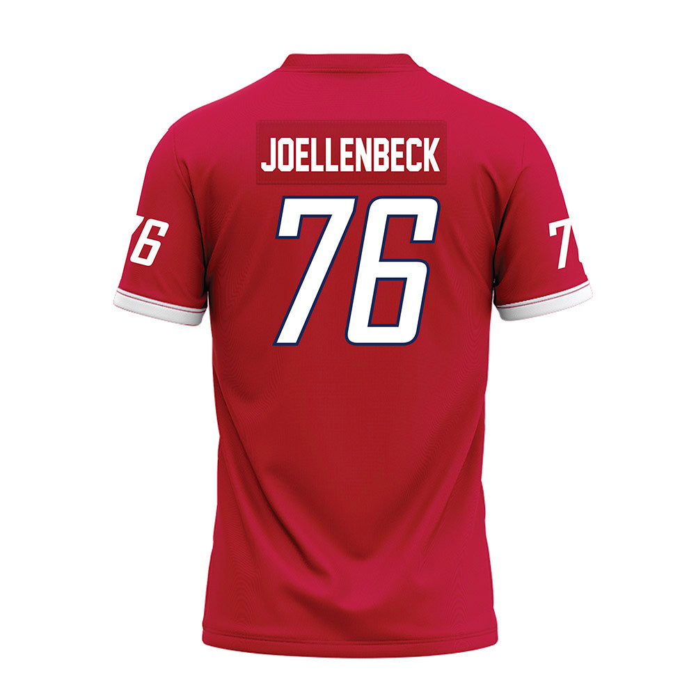 South Alabama - NCAA Football : Logan Joellenbeck - Red Premium Football Jersey-1