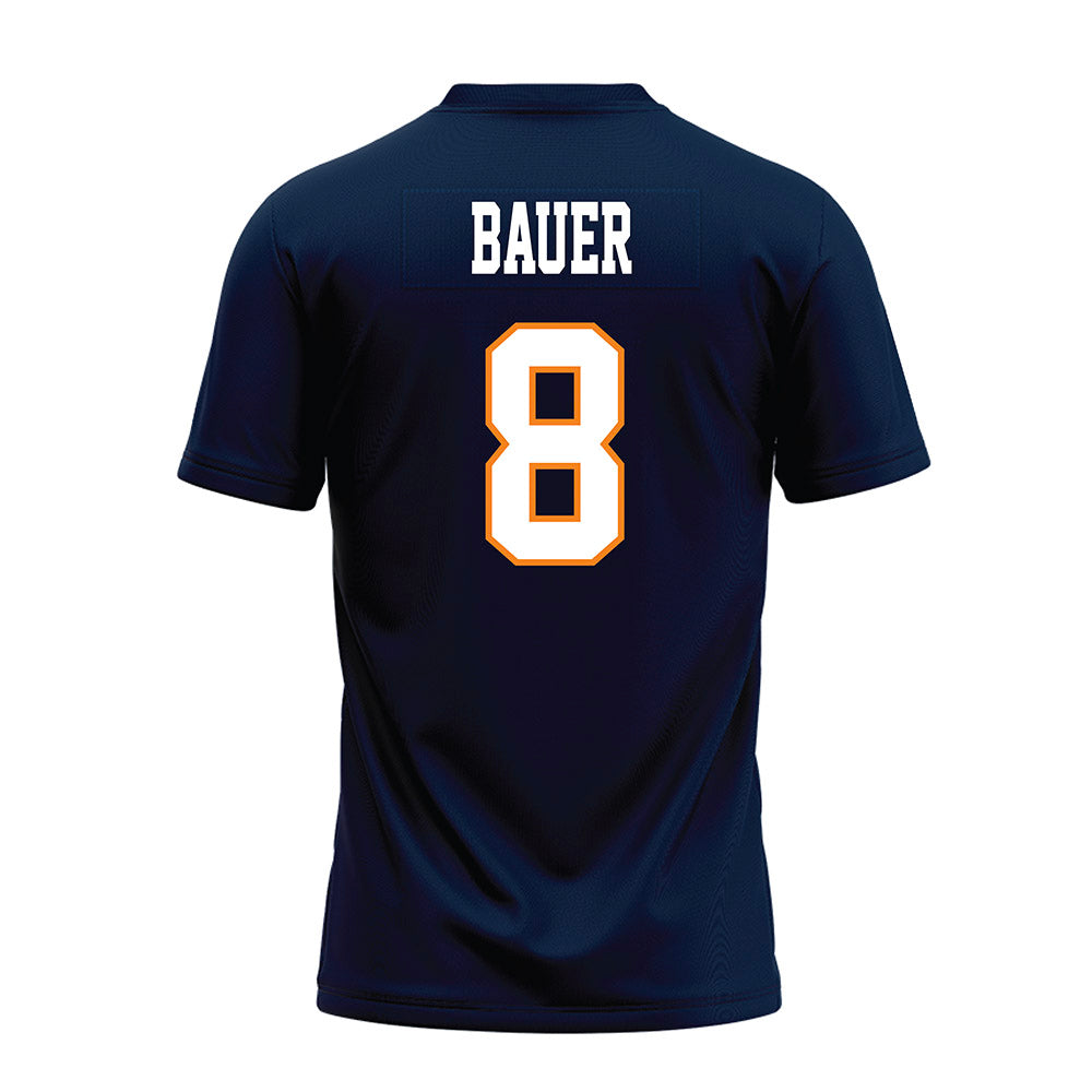 UT Martin - NCAA Football : Jase Bauer - Blue Premium Football Jersey-1