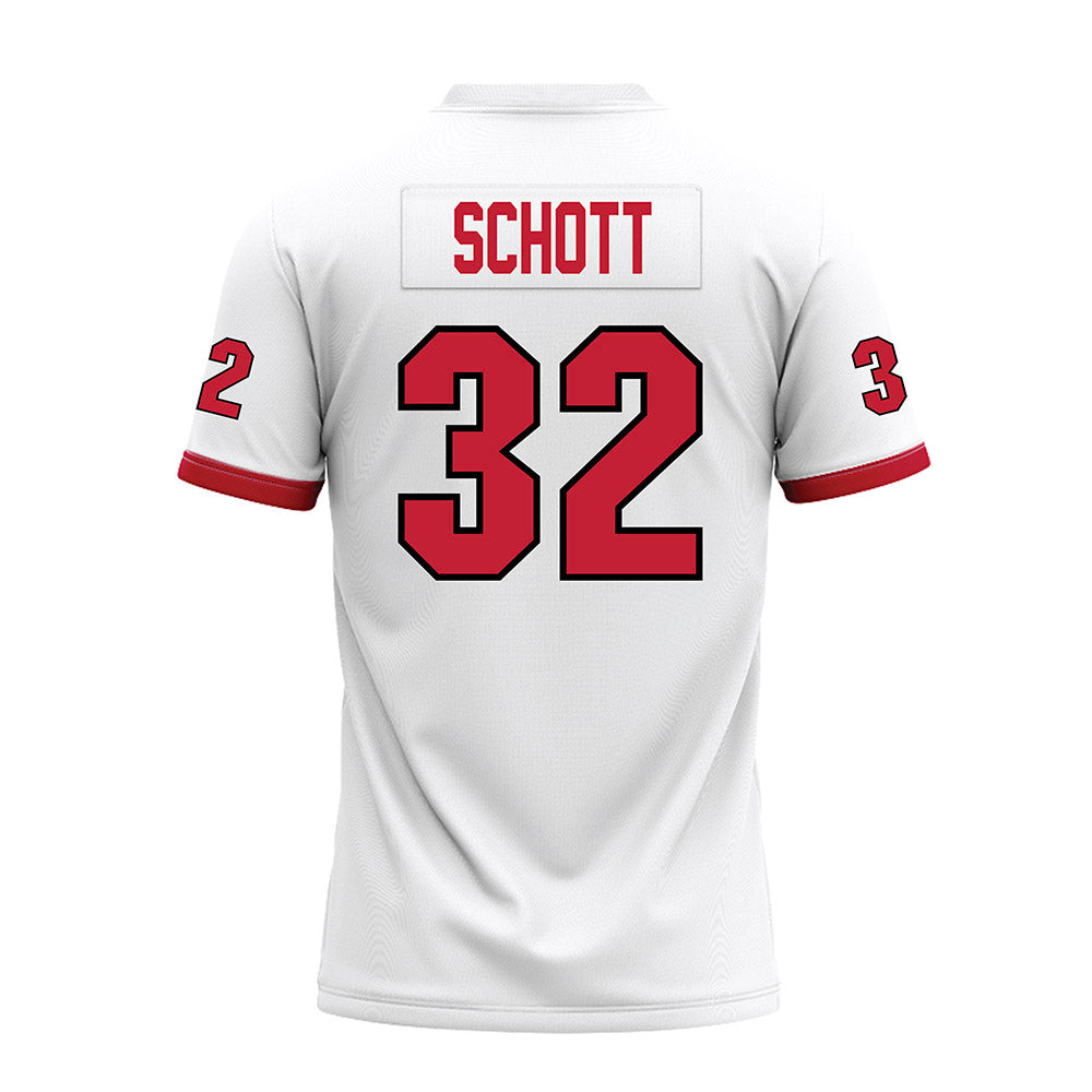 Miami of Ohio - NCAA Football : James Schott - 2023 White Premium Football Jersey-1