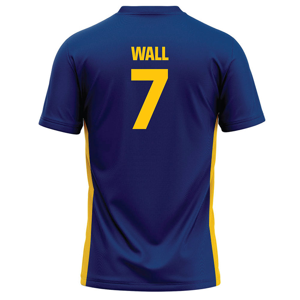 Drexel - NCAA Women's Lacrosse : Ellie Wall - Blue Lacrosse Jersey-1