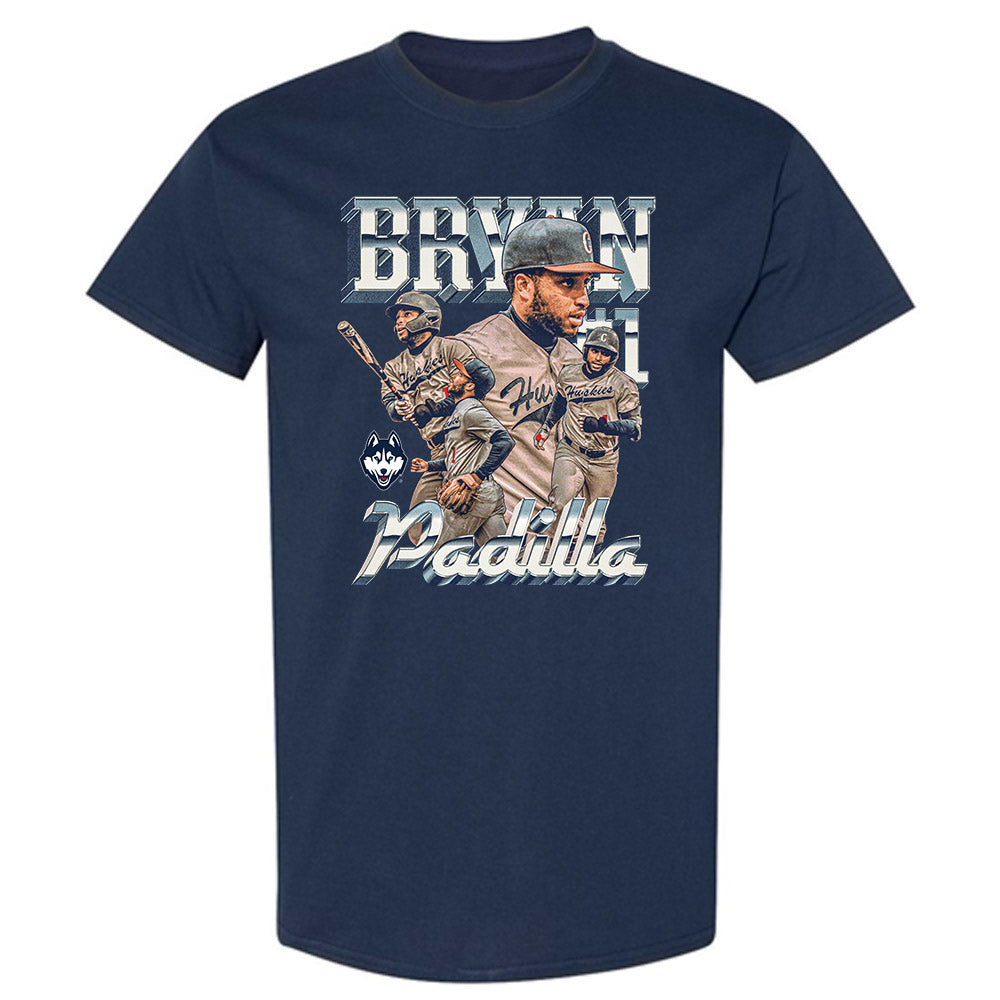 UConn - NCAA Baseball : Bryan Padilla - Player Collage T-Shirt