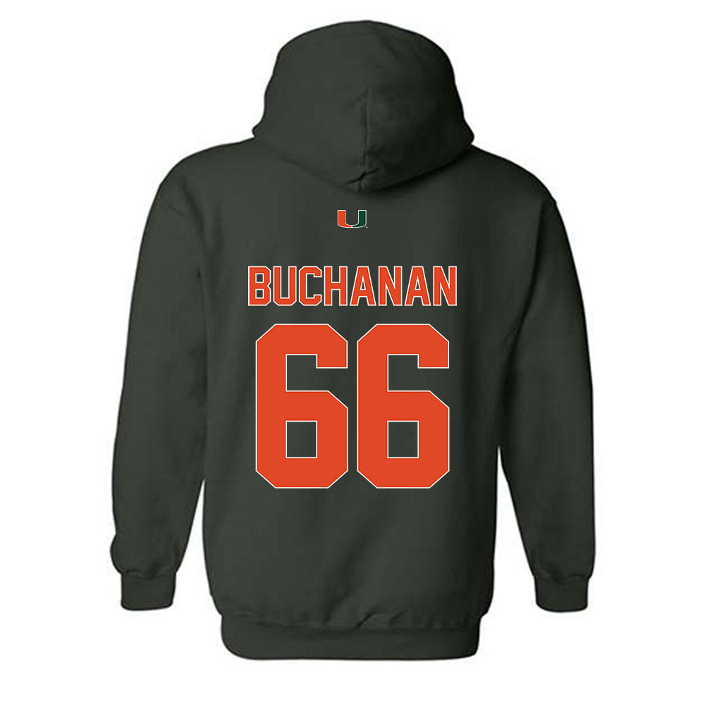 Miami - NCAA Football : Max Buchanan - Classic Shersey Hooded Sweatshirt-1