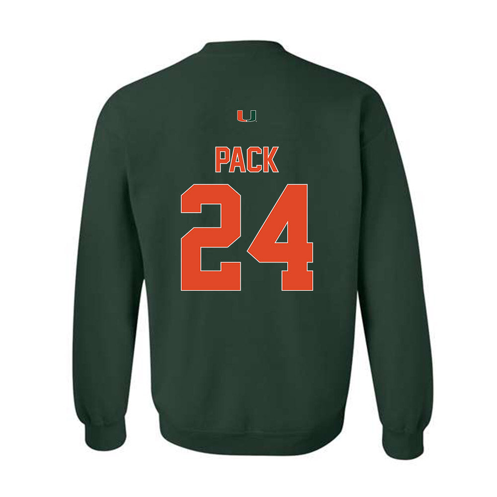 Miami - NCAA Men's Basketball : Nijel Pack - Classic Shersey Crewneck Sweatshirt-1